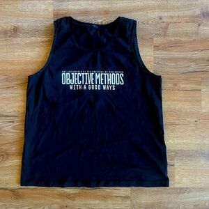 LC Waikiki Black Graphic Tank Top for men